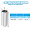 sourcing map Round Coupling Nuts, M12x1.75mm Female Thread 40mm(1.57") 304