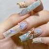 Summer Ocean Theme Nail Art Stickers, 5D Self-Adhesive Fish and