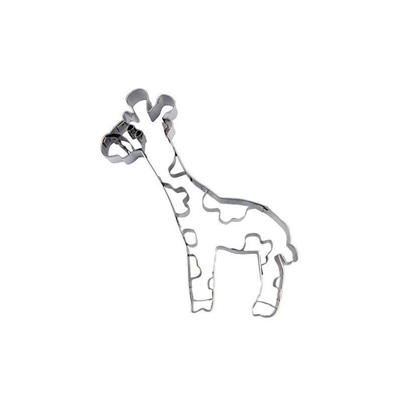 Staedter Giraffe Cookie Cutter, 12.5 cm, Stainless Steel Silver
