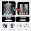 10'' High-Pressure Rainfall Shower Head & Handheld Combo - 8+2