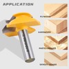 Newdeli 45-Degree Miter Router Bit - 1/2 Shank, 3/4 Stock