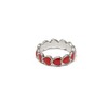 VLNET Red Enamel Heart Ring - One Size Fits All