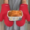 Alselo Oven Mitts Heat Resistant Silicone Kitchen Gloves for 550