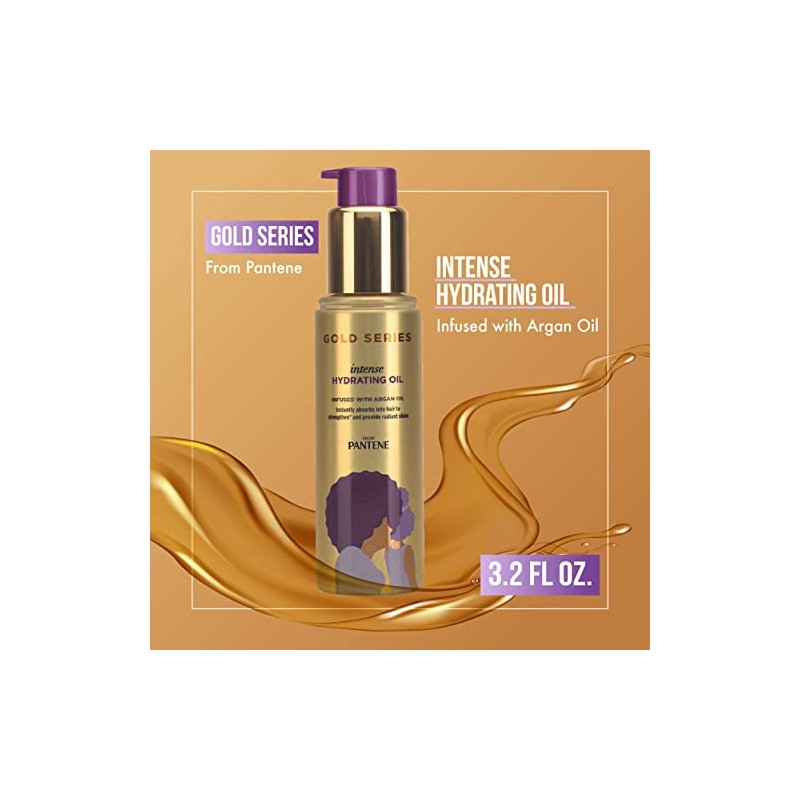 Pantene Pro-V Gold Series Intense Hydrating Oil Treatment, 3.2 fl