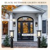 Emliviar Black Post Lights Outdoor, Waterproof Pillar Light Ideal for