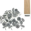 Screw-in Felt Pads - 60pcs 1 Inch White Furniture Chair