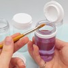 2 x Clear 100ml Flip Top Paint Pots Refillable for