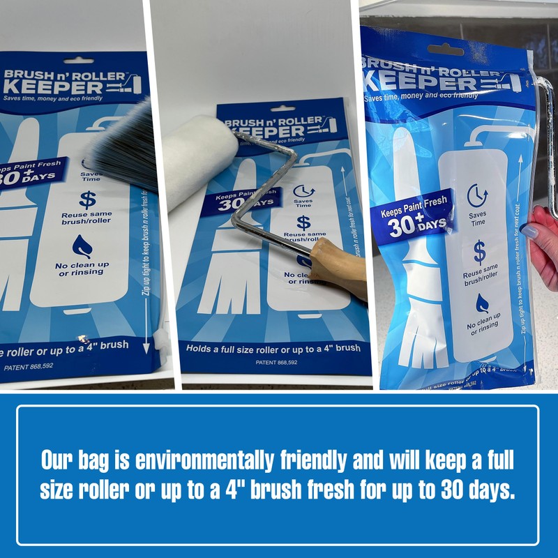 Touch Up Cup Brush & Roller Keeper, Paint Roller Cover