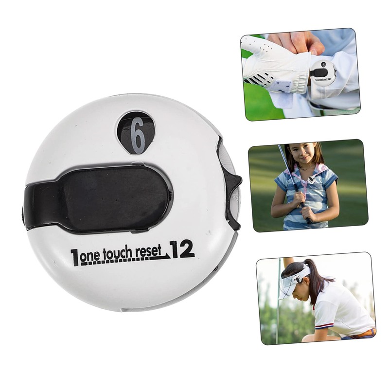 Kisangel 3pcs Golf Score Counter Clip Lightweight Portable Golfing Device