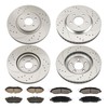Torchbeam Front and Rear Brake Pad & Rotor Kit Brake