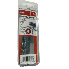 HILLMAN THE HILLMAN GROUP 1/4" Long Hollow Wall Anchor-3/Pack