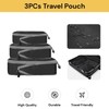 Spendeal 3PCS Compression Packing Cubes For Travel Packing Organisers Vacation