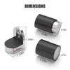 Cylindrical Floor Mount Door Stop Stainless Steel Heavy Duty Magnetic