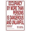 Buildingsigns.com NYC Occupancy Sign (White,Reflect
