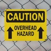 (2 Pack) Overhead Hazard With Arrow OSHA Caution Sign 10