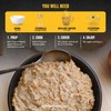 High Protein Oatmeal Instant, Hearty Apple Cinnamon, Freeze Dried Prepper