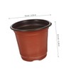 BESPORTBLE 50pcs Plastic Flowerpot Succulents Flower Pot Decorative Flower Pot
