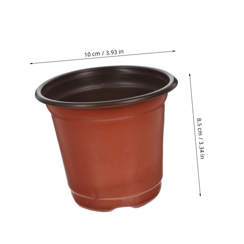 BESPORTBLE 50pcs Plastic Flowerpot Succulents Flower Pot Decorative Flower Pot