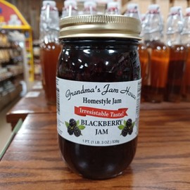 Blackberry Jam, Grandma’s Jam House, Homestyle Jam , 1 pint (1 jar)