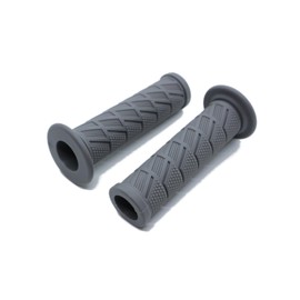 Beatus Retro Design Bike Handle Grip 0.9 inch (22.2 mm) Universal Grip Left and Right Set (Gray)