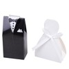 VILLFUL Unique Wedding Supplies 100pcs Bride Bridegroom Candy Boxes Large