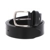 VALENTINO Bairone W105 Nero Leather Belt, nero