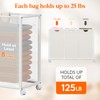 Lifewit Laundry hamper 3 Section, Large Rolling Laundry Sorter with