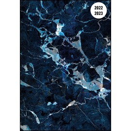 Collegetimer Blue Marble 2022/2023 - Schüler-Kalender A5 (15x21 cm) - Marmor - Day By Day - 352 Seiten - Terminplaner - Notizbuch - Alpha Edition (Collegetimer A5 Daily)