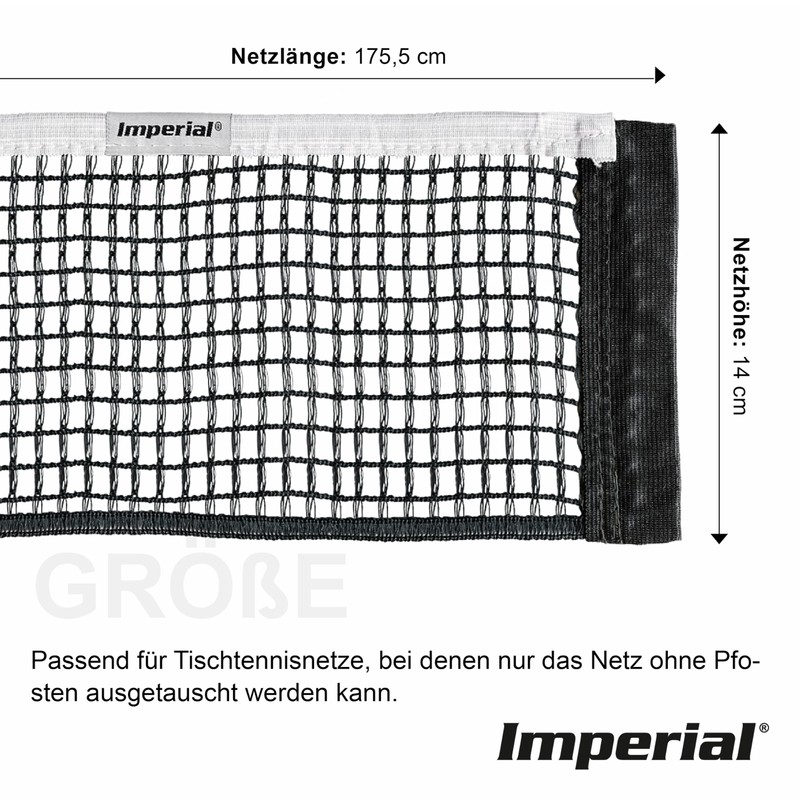 Imperial Table Tennis Replacement Net (Black)
