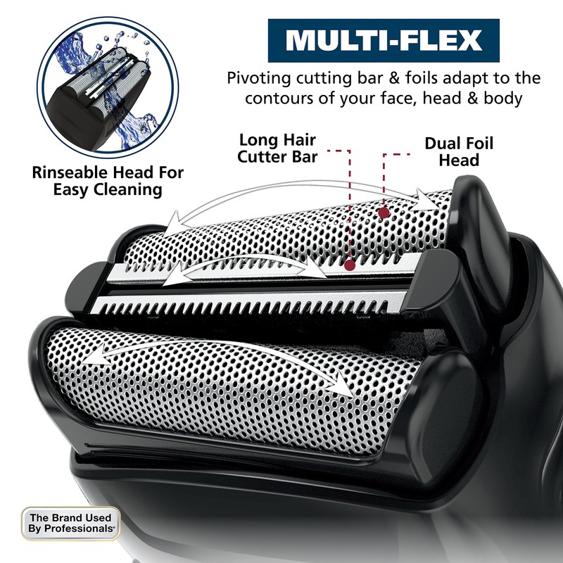 Wahl Clipper 2-in-1 Shaver and Hair Clipper Lithium-Ion Rechargeable Cord