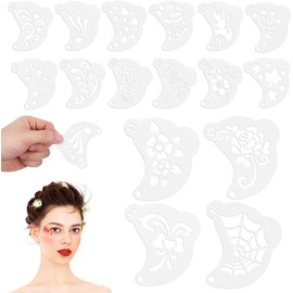 Plantillas De Pintura Facial Diy, Juego De 16 Plantillas De Dibujo Reutilizables De Pet Para DecoracióN De Paredes, ÁLbumes De Fotos Y Manualidades