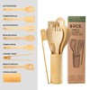 Naturoom Kitchen Utensils Set of 8 PCS, 12Inches Bamboo Wooden