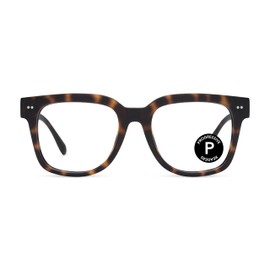 LOOK OPTIC Laurel Progressive Reader - Stylish Unisex Reading Glasses, Prescription-Quality (3, Tortoise)