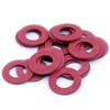 M4 (4mm) Flat Washer - Fibre (Red) (Pack of 20)