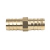 X AUTOHAUX 16mm Brass Barb Hose Fitting Straight Connector Adaptor