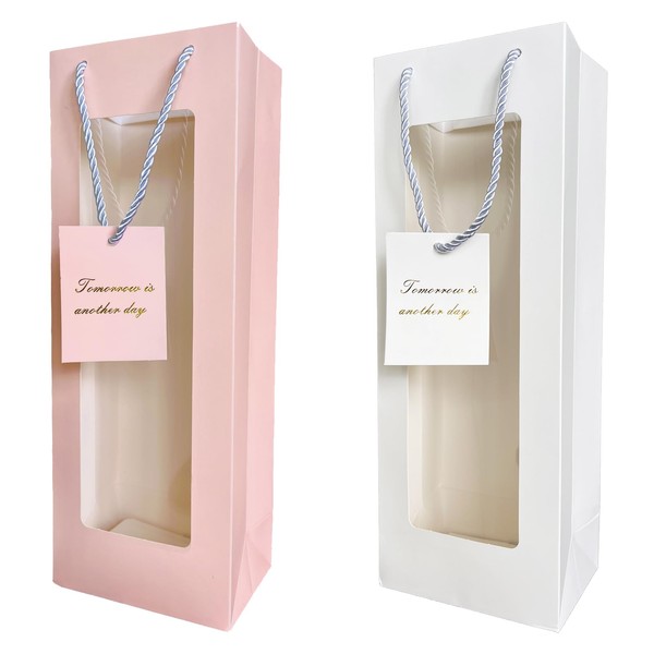 HANSWARE 6PCS Wine Gift Bag with Handles for Bottles Gifts