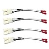 4PCS Car Door Radio Speaker Wiring Harness Adapter Connector Plug