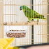 DECHOUS 2Pcs Bird Feeders for Cage: No Mess Parakeet Cage