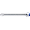 Body Candy Stainless Steel 1.57mm Blue Micro Nose Stud Bone