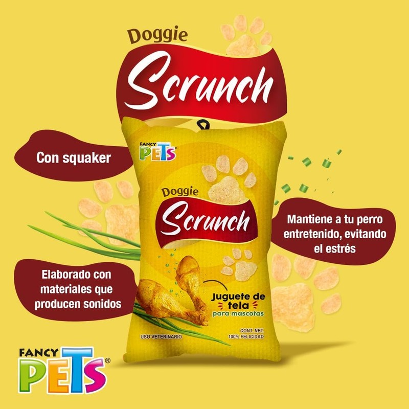 Fancy Pets Juguete para Perro Doggie Scrunch Pollo