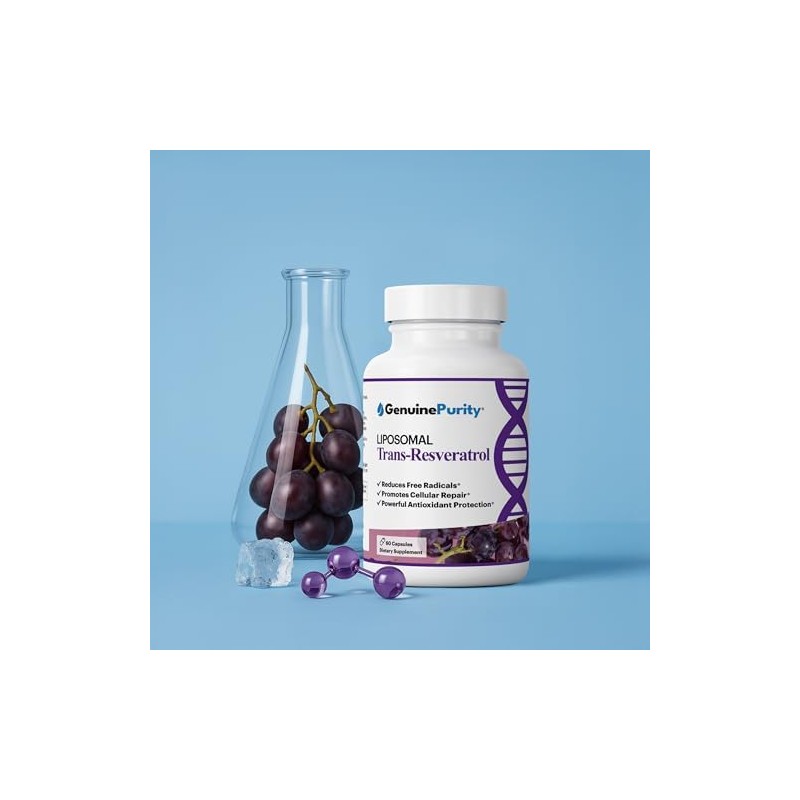 TransResveratrol Liposomal 500mg Potente Antioxidante, Activa Sirtuinas Pure Liposomal Tran