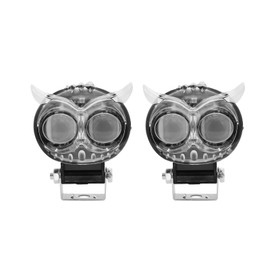 Shkalacar Motorcycle Fog Lamp, Motorcycle Driving Light, LED Auxiliary Light, 60W 6000K/3000K/4500K Ultra Bright LED Spotlight Waterproof Fog Lamp for Motorcycle Car