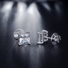 Mens Earrings Stud Mens Earrings Men Diamond Earrings Square Stud