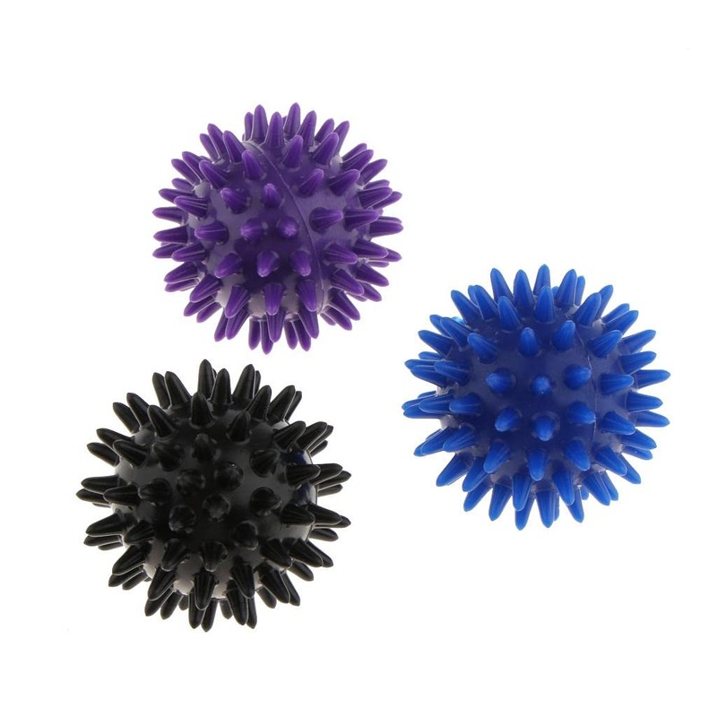 MagiDeal 3 Pieces Massage Ball Self Massage Balls Hedgehog Ball