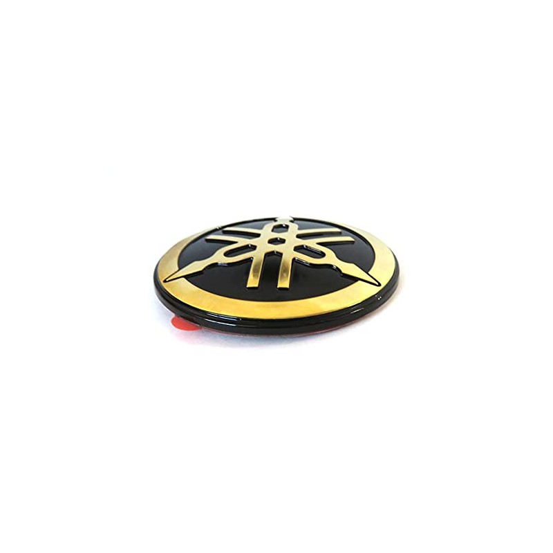 Yamaha Genuine Yamaha Tuning Fork Logo Emblem Sticker Aluminum Coating