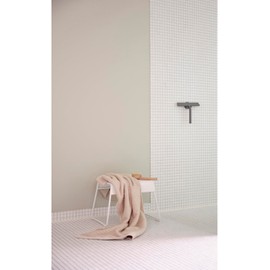 Zone Denmark Effortless Elegance Glass Wiper with Magnetic Holder for Stylish and Convenient Bathroom Maintenance Grey Marl, 6.7"x 8.3"inches