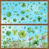 Quera St Patrick's Day Window Clings 110 Pcs Shamrock Decorations
