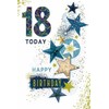Paper Rose Male Age 18 Birthday Card for Men/Boys - Starry Milestone Card - Eco-Friendly & Recyclable - Made in England