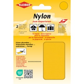Kleiber + Co.GmbH Nylon Patches, 100% Polyamide, Yellow, Approx. 10 cm x 12 cm