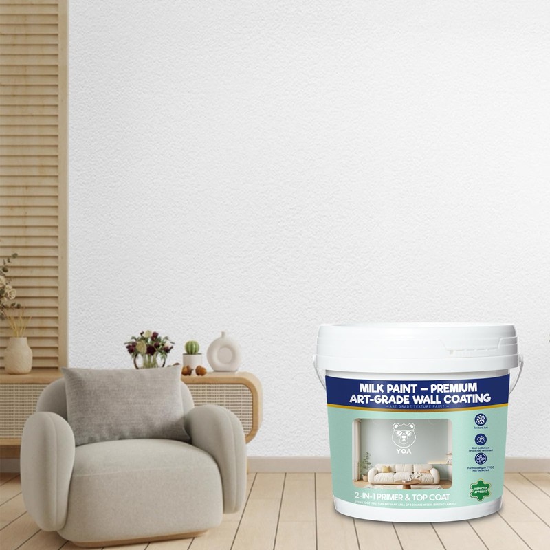 YOA Sheepskin Texture Wall Paint, White 1 Gallon, For Walls
